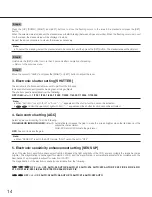 Preview for 14 page of Panasonic WV-CF304LE Operating Instructions Manual