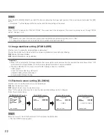 Preview for 22 page of Panasonic WV-CF304LE Operating Instructions Manual