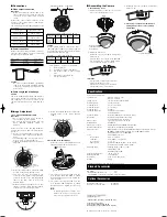 Предварительный просмотр 3 страницы Panasonic WV-CF334E Operating Instructions