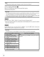 Preview for 22 page of Panasonic WV-CF344 Series Operating Instructions Manual