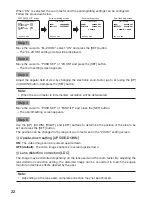 Preview for 22 page of Panasonic WV-CF354E' WV-CF344E Operating Instructions Manual