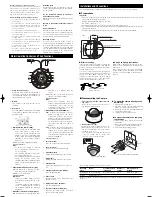 Предварительный просмотр 2 страницы Panasonic WV-CF364E Operating Instructions