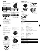 Предварительный просмотр 3 страницы Panasonic WV-CF364E Operating Instructions