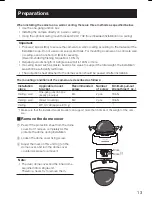 Предварительный просмотр 13 страницы Panasonic WV-CF374E Installation Manual