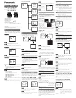 Предварительный просмотр 1 страницы Panasonic WV-CF432N1E Operating Instructions