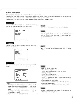 Preview for 5 page of Panasonic WV-CF504 Operating Instructions Manual