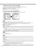 Preview for 14 page of Panasonic WV-CF504 Operating Instructions Manual