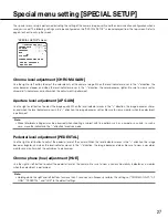 Preview for 27 page of Panasonic WV-CF504 Operating Instructions Manual