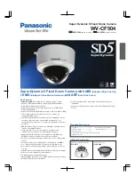 Preview for 1 page of Panasonic WV-CF504 Specifications