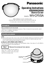 Preview for 1 page of Panasonic WV-CF5SA Operating Instructions Manual