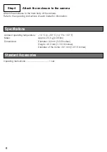 Preview for 6 page of Panasonic WV-CF5SA Operating Instructions Manual