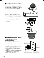 Preview for 14 page of Panasonic WV-CF614/E Series Installation Manual