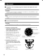 Preview for 18 page of Panasonic WV-CF614/E Series Installation Manual