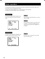 Preview for 24 page of Panasonic WV-CF614/E Series Installation Manual