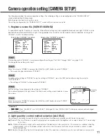 Предварительный просмотр 11 страницы Panasonic WV-CF614 Series Operating Instructions Manual