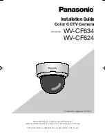 Предварительный просмотр 1 страницы Panasonic WV-CF624 Installation Manual