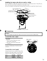 Preview for 15 page of Panasonic WV-CF624 Installation Manual