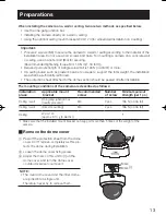 Предварительный просмотр 13 страницы Panasonic WV-CF634 Installation Manual