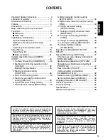 Preview for 3 page of Panasonic WV-CL930 Series Operating Instructions Manual