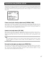 Preview for 47 page of Panasonic WV-CL930 Series Operating Instructions Manual