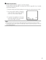 Preview for 17 page of Panasonic WV-CLR930 Operating Instructions Manual