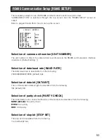 Preview for 53 page of Panasonic WV-CLR930 Operating Instructions Manual