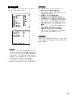 Preview for 85 page of Panasonic WV-CLR930 Operating Instructions Manual