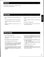 Preview for 3 page of Panasonic WV-CM1020 Operating Instructions Manual