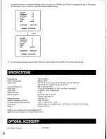 Preview for 8 page of Panasonic WV-CM1020 Operating Instructions Manual