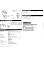 Предварительный просмотр 4 страницы Panasonic WV-CP110 Operating Instructions Manual
