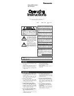 Panasonic WV-CP110E Operating Instruction предпросмотр