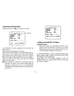 Preview for 17 page of Panasonic WV-CP150 Operating Instructions Manual