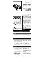 Предварительный просмотр 1 страницы Panasonic WV-CP240 Operating Instructions