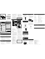 Предварительный просмотр 1 страницы Panasonic WV-CP240EX Operating Instructions