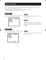 Preview for 24 page of Panasonic WV-CP300 Series Installation Manual