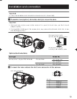 Preview for 13 page of Panasonic WV-CP310 Installation Manual