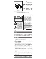 Preview for 1 page of Panasonic WV-CP470 Series Operating Instructions Manual