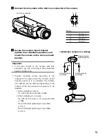 Preview for 15 page of Panasonic WV-CP500/G Installation Manual