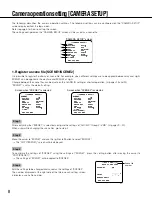 Preview for 8 page of Panasonic WV-CP500/G Operating Instructions Manual