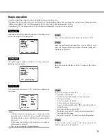 Preview for 5 page of Panasonic WV-CP500 series Operating Instructions Manual