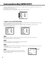 Preview for 8 page of Panasonic WV-CP500 series Operating Instructions Manual
