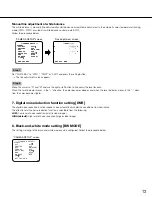 Предварительный просмотр 13 страницы Panasonic WV-CP500L Operating Instructions Manual