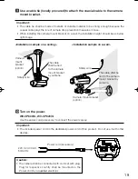 Preview for 19 page of Panasonic WV-CP600/G Installation Manual