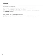 Preview for 2 page of Panasonic WV-CP630 Operating Instructions Manual