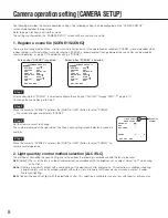 Предварительный просмотр 8 страницы Panasonic WV-CP630 Operating Instructions Manual