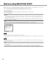 Preview for 22 page of Panasonic WV-CP630 Operating Instructions Manual