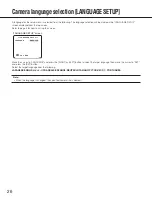 Preview for 26 page of Panasonic WV-CP630 Operating Instructions Manual