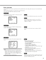Preview for 5 page of Panasonic WV-CP630G Operating Instructions Manual