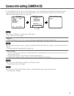 Предварительный просмотр 7 страницы Panasonic WV-CP630G Operating Instructions Manual