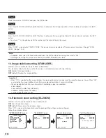 Preview for 20 page of Panasonic WV-CP630G Operating Instructions Manual